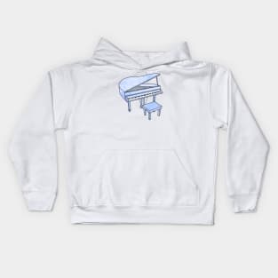 Sky Blue Piano Kids Hoodie